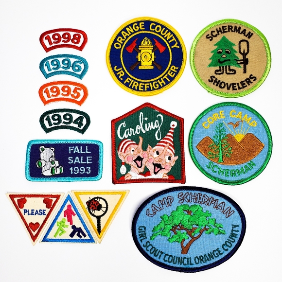 Vintage 90s Brownie Girl Scout Camp Scherman Try-Its Lim Ed Retired Patch Badge - Picture 6 of 15